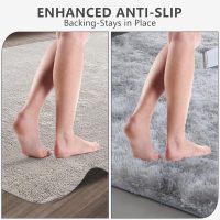 Shag Area Rugs for Bedroom Living Room,4X6 Ultra Soft Fluffy Area Rugs for Dorm, Indoor Carpet Nursery Rugs for Kids Room Home Decor,Tie-Dye Grey - Image 7