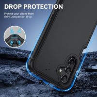 for Samsung Galaxy A16 5G Case : 3-Layer Shockproof Phone Cover with HD Screen Protector,Hybrid Protective Military-Grade Drop Protection for Galaxy A16 5G Phone Case (Black/Black) - Image 3
