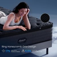 Twin Mattress, 12 Inch Cooling Gel Memory Foam - Medium Firm Hybrid Mattress in a Box, Fiberglass-Free, Soft Knit Cooling Cover, Motion Isolation, CertiPUR-US Certified - Image 6