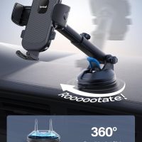 Lamicall Cell Phone Holder Car - [Ultra 70LBS Suction] Phone Mount for Car Quick Release Adjustable Car Phone Holder Mount Dashboard for iPhone Smartphone (Dark Grey) - Image 5