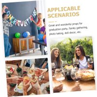 4Pcs Mini Graduation Hat Bottle Toppers Decorative Doctoral Caps with Tassels for Wine Beverage Bottles for Graduation Celebrations - Image 6