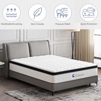 12 Inch Queen Size Hybrid Mattress - Medium Firm, Memory Foam & Pocket Springs, Motion Isolation, Edge Support, Pressure Relief, Ships Compressed - Image 4
