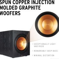 Klipsch Synergy Black Label Sub-120 12” Front-Firing Subwoofer with 200 Watts of continuous & 400 watts of Dynamic Power, and Digital Amplifier for Powerful Home Theater Bass in Black - Image 2