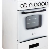 Avanti ERU200P0W Electric Range Oven Compact Design, 2.1-Cu.Ft. Capacity with 4 Coil Burners, Framed Glass Door, Storage Drawer and Broiler with Pan, 20-Inch, White - Image 2