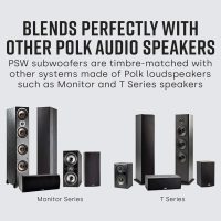 Polk Audio PSW10 10" Powered Subwoofer Home Audio – Power Port Tech, Up to 100 Watts, Big Bass in Compact Design, Easy Setup with Home Theater, Timbre-Matched with Monitor & T-Series Polk Speakers - Image 6