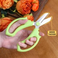 Garden Scissors Pruning Shears Garden Tools for Flowers, Branches and Leaves Gardening Hand Tools Thickened Stainless Steel Floral Shears - Image 3
