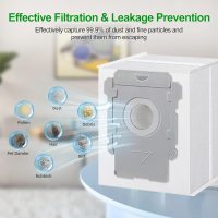 3 Pack Vacuum Bags Compatible with iRobot Roomba i3+, i4+, i5+, i6+, i7+, i8+, j5+, j6+, j7+, j8+, j9+, s9+, Replacement Dirt Disposal Bags for Roomba Clean Base Models, Leak-Proof Design - Image 4