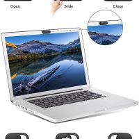 Laptop Camera Cover Slide, Phone Camera Cover Slide, 6 Pack Ultra Thin Webcam Cover Slide for Laptop, Desktop, PC, Tablet, Smartphone, Protect Your Privacy and Security(Black) - Image 7
