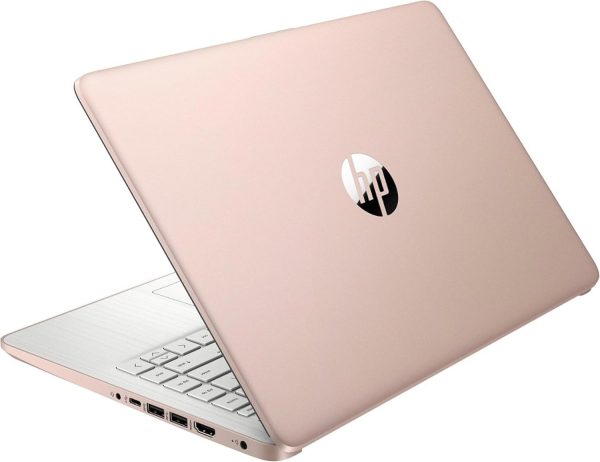 HP Stream 14" HD BrightView Laptop, Intel Celeron N4120 Processor, 16GB RAM, 64GB SSD, Intel UHD Graphics, 720p Webcam, WiFi, HDMI, Win 11 S, Gold (Renewed)