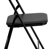 Flash Furniture Madison 5-Piece Folding Card Table and Chairs Set, Portable Event Table and Chairs Set, Black - Image 7