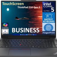 Lenovo ThinkPad E16 Gen 2 AI Powered Laptop 16.0" Touchscreen IPS WUXGA (Intel Ultra 5-125U, 16GB DDR5, 512GB PCIe SSD, Backlit KYB, Fingerprint, Thunderbolt 4, Win 11 Pro) W/Dockztorm - Image 2