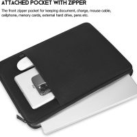 CaseBuy MacBook Pro 16 inch Sleeve Protective Case for 16-inch New MacBook Pro M4/M3/M2/M1 Pro/Max A3186 A3403 A2991 A2780 A2485 2025-2021, Water-Resistant Laptop Bag with Accessory Pocket -Black - Image 2