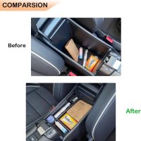 TACORBO Center Console Organizer Compatible with Honda HRV 2023 2024 2025 Accessories, Armrest Secondary Storage Box, HR-V EX/EX-L/LX/SE/Sport/Touring Interior ABS Insert Tray Black Trim - Image 6
