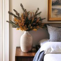 ALMA 9 in Narrow Mouth Terracotta Vase for Pampas Grass|Rustic Vases for Modern Farmhouse |Ceramic Boho Vase for Coffee Table Decor, Entryway Table, Bookshelf, Mantel Decor - Image 2
