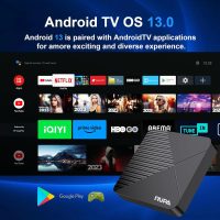 RUPA Android TV Box 13.0, 2025 Android Box 4GB RAM 64GB ROM Support Dual-WiFi 2.4G/5.8G WIFI6 10/100M Ethernet 3D 8K HDR10+ BT5.0 with Voice Remote Control - Image 4