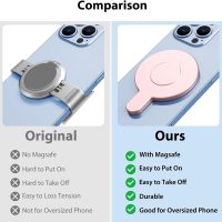 Magnetic Phone Clamp for DJI, Adapter Mount for Gimbal Stabilizer Osmo Mobile 7 7P SE 6 5 4, DJI OM Accessories Fit for Magsafe iPhone Android Smartphone - Image 3