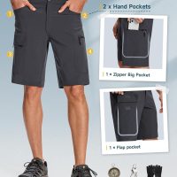 Moosehill Mens Cargo Hiking Shorts Lightweight Water Resistant for Casual Golf Work Tactical Fishing with 6 Pockets - Image 2