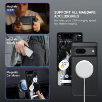 BENTOBEN for Google Pixel 7 Case [Compatible with Magsafe] Translucent Matte Magnetic Pixel 7 Case Magsafe Slim Thin Shockproof Women Men Protective Phone Cases Cover for Google Pixel 7 6.4", Black - Image 2