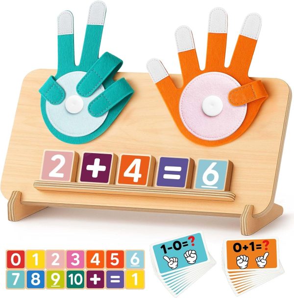 Number Counting Blocks Toys for Kids, Montessori Educational Toys for 3 4 5 Year Old Boys Girls Birthday Gifts, Toddler Preschool Learning Activities, Math Manipulatives Learning Counting Toy for 3-5
