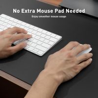 Aothia Leather Desk Pad Protector, Mouse Pad, Office Desk Mat, Non-Slip PU Leather Desk Blotter, Laptop Desk Pad, Waterproof Desk Writing Pad for Office and Home (Black,23.6" x 13.7") - Image 4