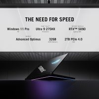 ASUS ROG Strix Scar AI Gaming Laptop 18" 240Hz Mini LED WQXGA Display (Intel Ultra 9-275HX, GeForce RTX 5090 24GB, 64GB DDR5, 4TB PCIe SSD, RGB KB, Win 11 Pro) w/DKZ USB Port Expander - Image 3