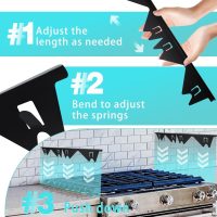 Stove Gap Covers Stainless Steel, 2 Pack Stove Gap Filler Easy Retractable Length 13.8" to 27.5", Width 0.79" ALMCALS Stove Gap Guards Range Trim Kit, Heat Resistant Guard Between Stove Top & Counter - Image 4