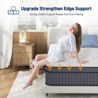 Firm Queen Size Mattress [Enhanced], 14 Inch Queen Mattress In A Box, Hybrid Mattresses With Gel Memory Foam & Independent Pocket Springs, Pressure Relief, Cooling, Additional Support, 365-Night Trial - Image 6
