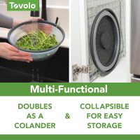 Tovolo Microwave Splatter Cover for Food, Medium (Charcoal) - Collapsible & Vented Silicone Splatter Guard Lid - Microwave Plate & Dish Cover with Handle - BPA-Free Kitchen Gadget for Meal Prep - Image 4