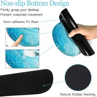 Desk Mat Pad, XXL Large Gaming Mouse Pad with Wrist Rest Wrist Support, Ergonomic Mouse Pad, Keyboard Wrist Rest, Coaster, Home Office Desk Accessories Decor Supplies, Stay Positive - Image 5