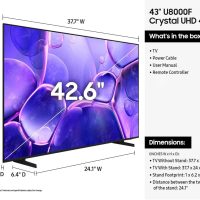 Samsung 43 Inch Smart TV 2025 Class U8000 Series Crystal UHD 4K Smart Tizen TV with Bluetooth, Motion Xcelerator(Renewed) - Image 13