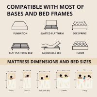 EGOHOME 14 Inch King Size Memory Foam Mattress for Back Pain, Cooling Copper Gel Bed in a Box, Foam Made in USA, CertiPUR-US Certified, Therapeutic Medium Firm, 76x80x14 Black - Image 8
