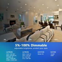LVWIT Recessed Lighting 6 Inch, Recessed Lights Color Selectable 2700/3000/4000/5000/6000K 5CCT, 10W(120W Equivalent) Dimmable LED Can Lights with E26,LED Retrofit Recessed Light 6 Inch, 6 Pack - Image 3