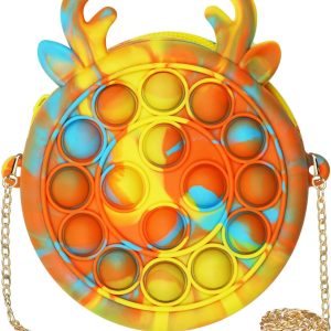 Men Women Wallet with Chain and Keychain, Zipper Silicone Novelty Coin Purse Bag for Outdoor Birthday Gift, Waterproof Soft Mini Wallet for Key Cards Coin Cash -LU(Tie-Dye)