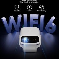 【500ANSI & Dustproof】Projector with WiFi 6 and Bluetooth, Native 1080P Smart Portable Movie Projector for Outdoor Use, Mini Room Projector 4K Support, Video Projector Compatible with Phone PC TV Stick - Image 6