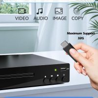 DVD Players for TV with HDMI, All Region Free DVD Player for Smart TV, HDMI and RCA Cables & Remote Included, USB Input, PAL/NTSC, Up-Convert to 1080P - Image 3