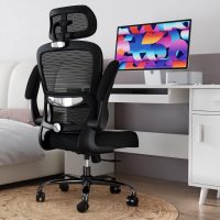 TRALT Office Chair Ergonomic Desk Chair, 330 LBS Home Mesh Office Desk Chairs with Wheels, Comfortable Gaming Chair, High Back Office Chair for Long Hours (Black) - Image 8