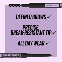 Maybelline Express Brow Ultra Slim Eyebrow Makeup, Brow Pencil with Precision Tip and Spoolie for Defined Eyebrows, Soft Brown, 1 Count - Image 2
