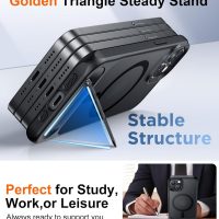 Temdan Magnetic Compatible with iPhone 14 Case/iPhone 13 Case,[Built-in Invisible Kickstand][Compatible with MagSafe][Military Grade Shockproof] Slim Translucent Matte Phone Case for iPhone 14/13 6.1" - Image 5