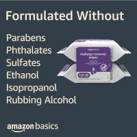 Amazon Basics Makeup Remover Wipes, Gentle Cleansing, Dermatologist Tested, Night Calming, Plant Based, Alcohol Free, Removes Waterproof Mascara, 25 Count Per Pack, Pack of 2 (Previously Solimo) - Image 4