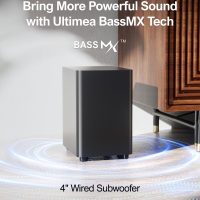 ULTIMEA 5.1 Sound Bar with Virtual Surround Sound System for TV, Sound Bar for Smart TV with 2 Surround Speakers for Home Theater, App Control, Wired Subwoofer, Peak Power 250W, Opt/AUX/BT, Aura A30 - Image 4