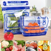 20 Pcs Microwave Steam Cooking Bags for Vegetables Microwave Steamer Bag with Stand-up Zipper Microwave Cooking Bags for Veggie Potatoes Meat Frozen Food Faster & Healthier - Image 6