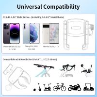 Bike Phone Mount Holder, [Camera Friendly] Motorcycle Phone Mount for Electric Scooter, Mountain, Dirt Bike and Motorcycle - 360° Rotate Suitable for iPhone & Android Smartphones from 4.5-7.0 inches - Image 5