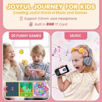 Kids Phone for Girl Toys, Kids Camera Toy Smart Phone Birthday Gifts Toddler Ages 2, 3, 5, 7, 8, 10 Year Old, Educational Learning Toys with 2.8" Touchscreen, Music Player, Video Player, Game (Pink) - Image 5