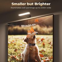 FULEN 2 Pack Picture Lights for Wall,Battery Operated Wall Sconce Rechargeable,LED Wall Light Cordless with Remote,3 Color Temperature, Art Lights for Painting,Frame,Gallery,Dartboard Lights,Black - Image 2