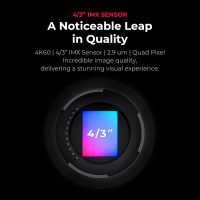 YOLOLIV YoloCam S7, 4K60 Live Streaming Camera with Interchangeable Lens, ToF AutoFocus, MFT Mount, HDMI Out & USB Out(Camera Only) - Image 4