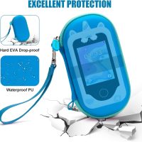 Case for Kids Smart Phone Toys, Fits for Luoba/KOKODI/Luyiilo/Yosfeng/WEOLULI/Joozfee Kids Smartphone, Girls & Boys Cell Phones Case with Adjustable Shoulder Strap for SD Card Cable Accessories - Blue - Image 3