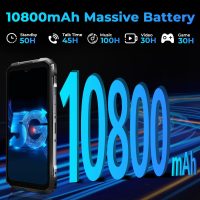 HOTWAV Hyper 7 Pro 5G Rugged Phone, 36GB + 256GB/2TB Android 14 Waterproof Phone, 6.6"FHD+ 2K Display Cell Phone, 10800mAh Battery, 200MP + 32MP Camera, Octa Core, Dual Sim, NFC, OTG, 120Hz, 33W, GPS - Image 3
