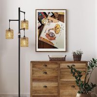 3 Pack Rattan Lamp Shade Small Boho Shades Replacement - Pendant Sconce Shade Ceiling Fan Light Covers Cylinder Woven Lampshade for Floor Lamps Pendant Light Chandelier Wall Sconces - Image 4