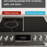 Silicone Stove Top Cover for Electric Stove, Glass Stove Top Cover Protector, Flat Top Range Cover – Double as Dish Drying Mat, Coffee Bar Mat, Kitchen Stove Accessories, 28 x 20 in, Black - Image 5