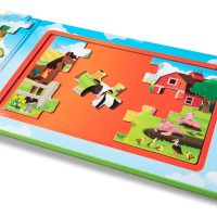 Melissa & Doug Take-Along Magnetic Jigsaw Puzzles Travel Toy On the Farm (2 15-Piece Puzzles) - FSC Certified - Image 5